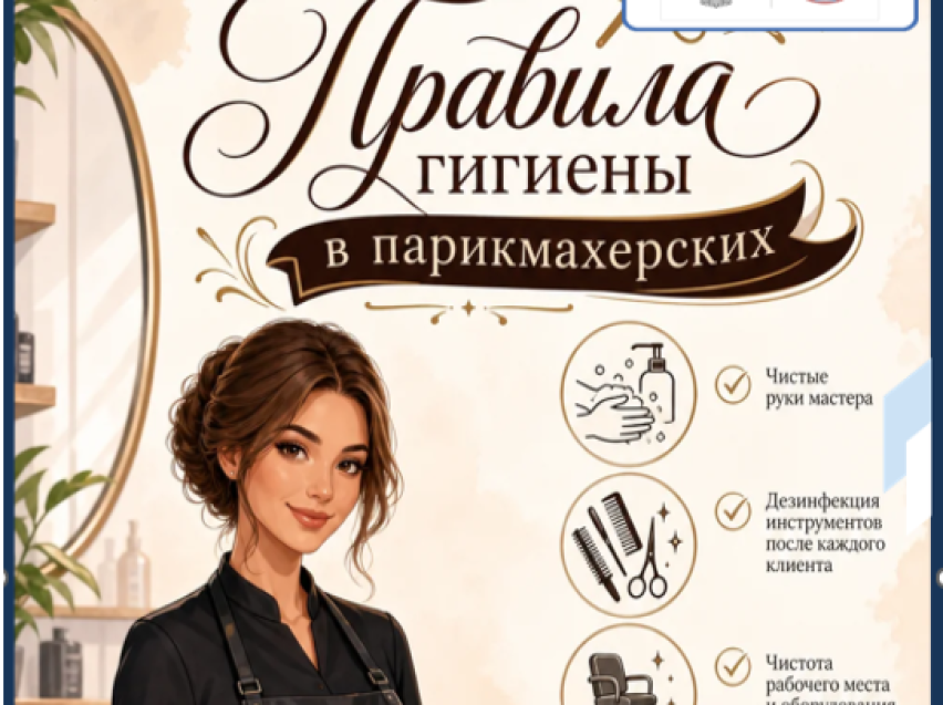 Правила гигиены в парикмахерских
